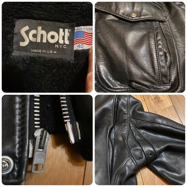 schott - Schott レザージャケット フライトジャケット A-2 の通販 by 