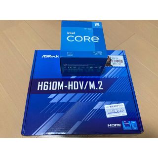 CPU マザーセット　12400F H610M(PCパーツ)