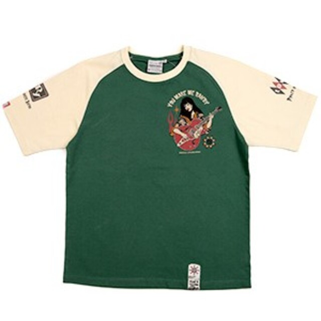 ピークドイエロー/Tシャツ/グリーン/PYT-232/エフ商会 メンズのトップス(Tシャツ/カットソー(半袖/袖なし))の商品写真