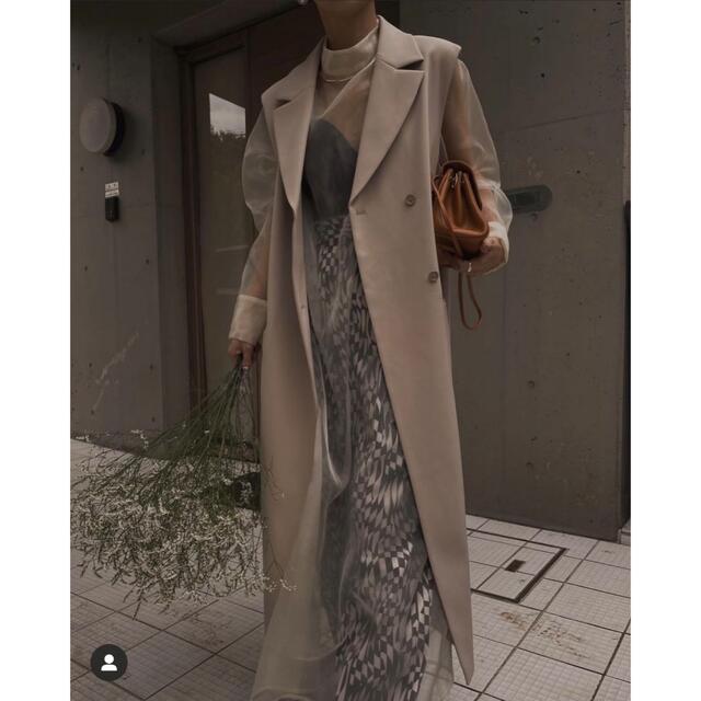 新品未着用】LONG VEST SET SHEER DRESS 新品未着用】LONG VEST SET SHEER DRESS