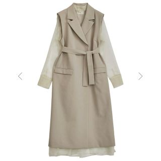 Ameri VINTAGE - 【新品未着用】LONG VEST SET SHEER DRESSの通販 by