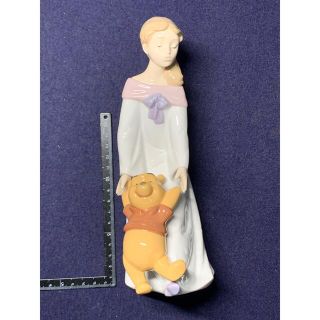 クマノプーサン(くまのプーさん)の美品 LLADRO リヤドロ NAO ディズニー プーさんと一緒(置物)