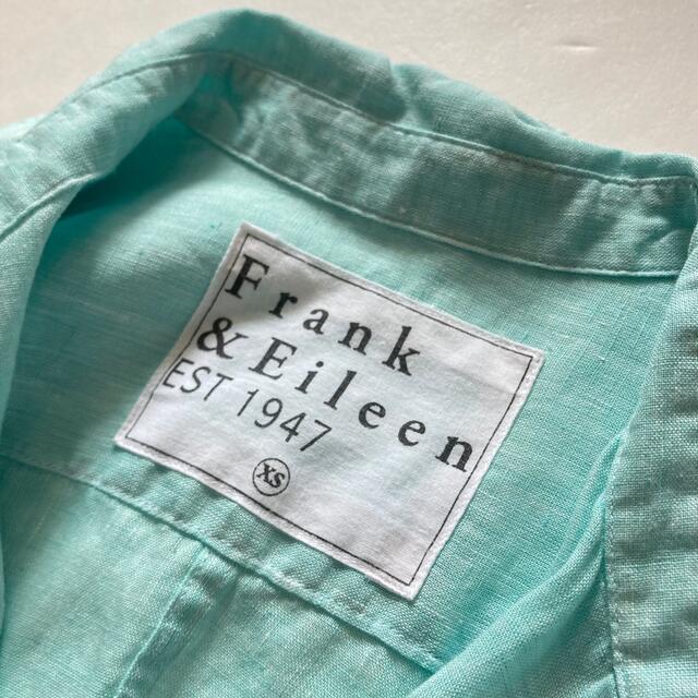 Frank&Eileen(フランクアンドアイリーン)の美品✨フランクアンドアイリーン リネンシャツ BARRY バリー グリーン系 麻 レディースのトップス(シャツ/ブラウス(長袖/七分))の商品写真