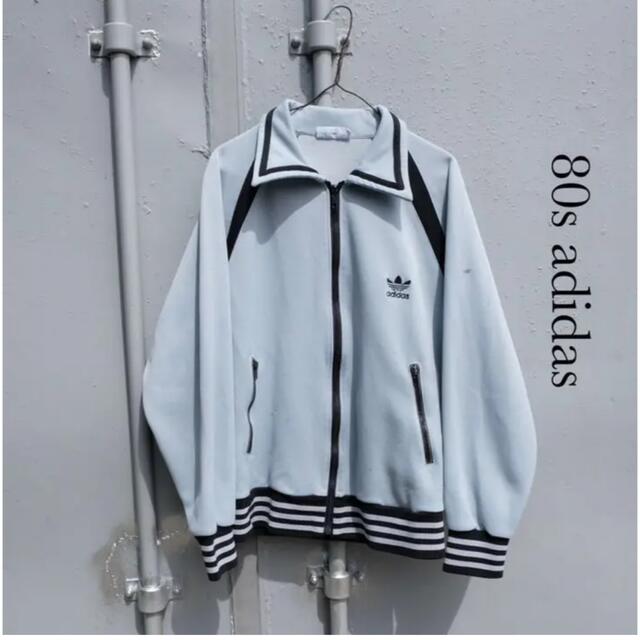 【超希少】80´s adidas トラックジャケット ジャージ グレー L 【超希少】80´s adidas トラックジャケット ジャージ グレー L