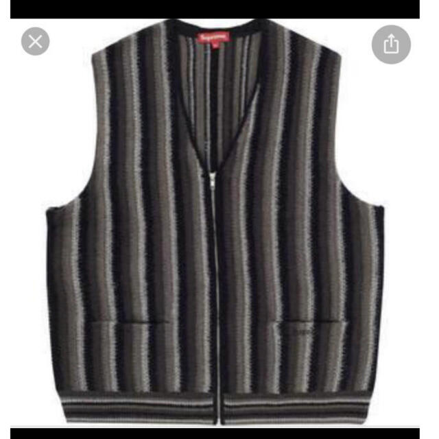 【特別訳あり特価】 - Supreme supreme vest sweater stripe ベスト