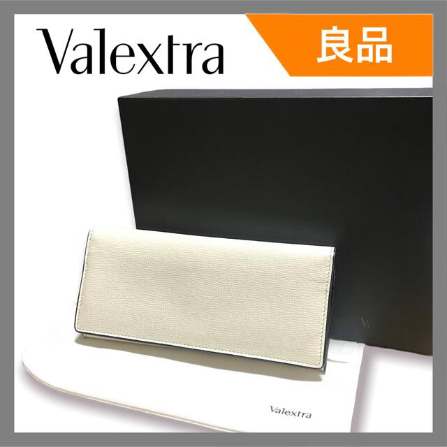【良品】Valextra ヴァレクストラ 二つ折り 長財布 レザー 白 | フリマアプリ ラクマ