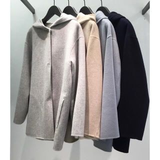 セオリーリュクス(Theory luxe)のTheory luxe 19aw ショート丈のフード付きコート(ピーコート)