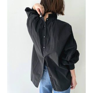 アパルトモンドゥーズィエムクラス(L'Appartement DEUXIEME CLASSE)の【GOOD GRIEF!】Gather Blouse(BK)(シャツ/ブラウス(長袖/七分))