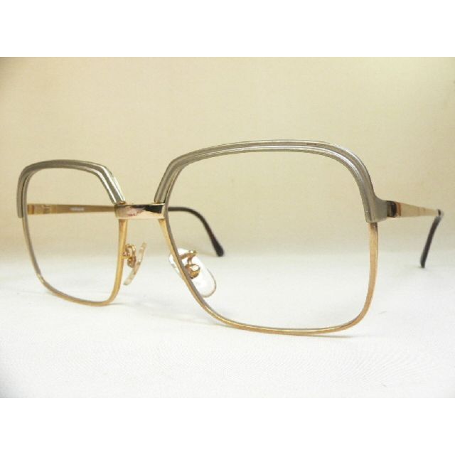 品質一番の VIENNALINE ヴィンテージ 眼鏡 フレーム メタルブローライン スクエア サングラス+メガネ