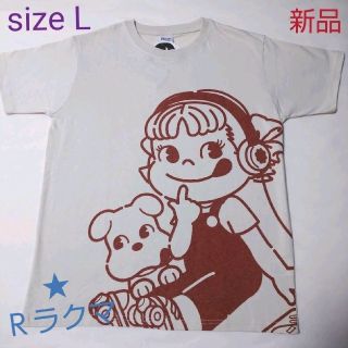 サンリオ(サンリオ)のペコちゃん Ｔシャツ Lsize ビックプリント【新品・タグ付き】(Tシャツ(半袖/袖なし))