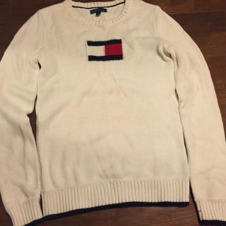 トミーヒルフィガー(TOMMY HILFIGER)のtommy hilfiger ニット フラッグ ロゴ レア(ニット/セーター)