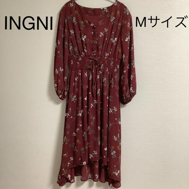 INGNI(イング)のイング　ワンピース　スカート　花柄 レディースのワンピース(ロングワンピース/マキシワンピース)の商品写真