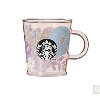 スターバックスコーヒー(Starbucks Coffee)のスターバックス 耐熱グラスマグフラワーブーケ　355ml(グラス/カップ)