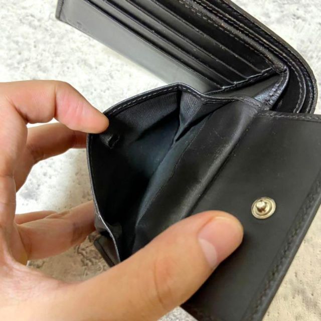 Gucci(グッチ)の【美品】グッチ 二つ折り財布 ビー シェリーライン GG スプリーム PVC レディースのファッション小物(財布)の商品写真