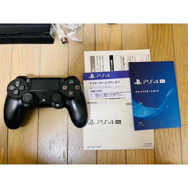PlayStation4(プレイステーション4)のPlayStation®4 Pro 1TB CUH-7100BB01 エンタメ/ホビーのゲームソフト/ゲーム機本体(家庭用ゲーム機本体)の商品写真