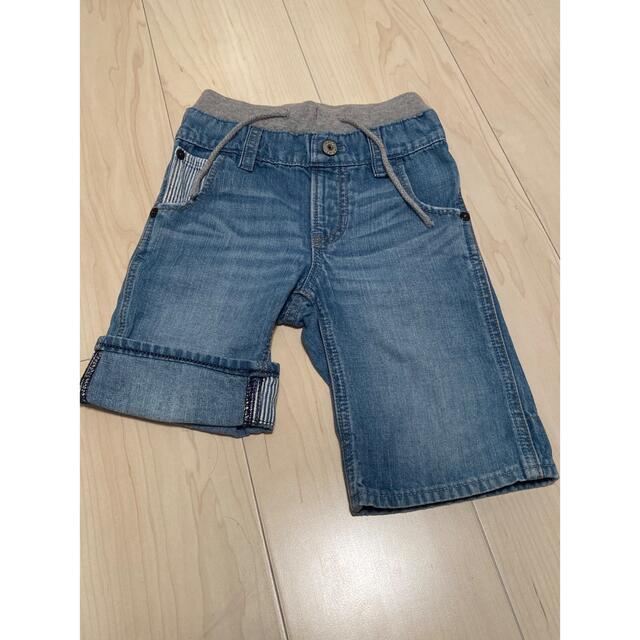 デニムハーフパンツ キッズ/ベビー/マタニティのキッズ服男の子用(90cm~)(パンツ/スパッツ)の商品写真