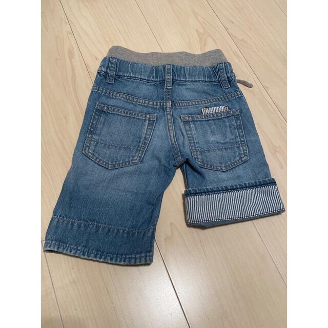 デニムハーフパンツ キッズ/ベビー/マタニティのキッズ服男の子用(90cm~)(パンツ/スパッツ)の商品写真