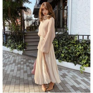 eimy istoire - darich シフォンプリーツスカート アイボリーの eimy istoire - darich シフォンプリーツスカート アイボリーの