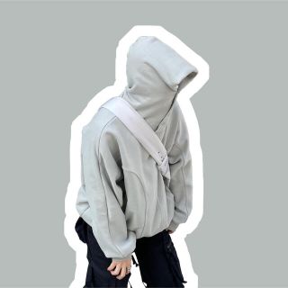 ストーンアイランド(STONE ISLAND)のgrailz hoodie パーカー size 2 gray(パーカー)