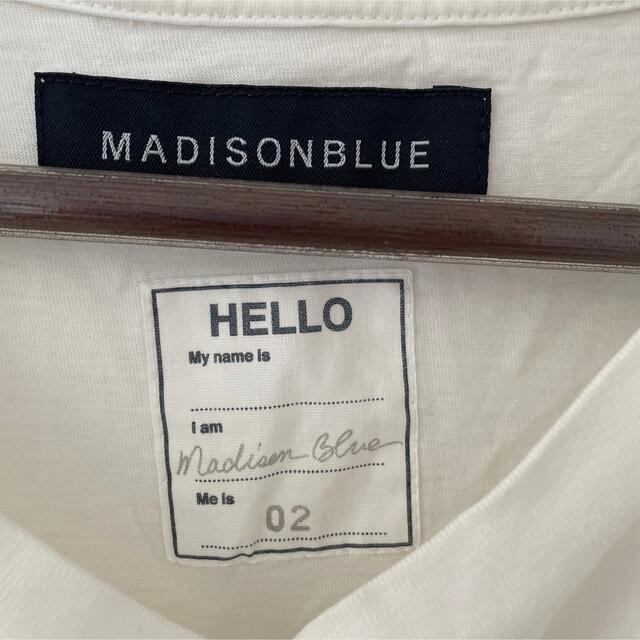 MADISONBLUE(マディソンブルー)のマディソンブルー ♡ポケット　Tシャツ　02 白　ホワイト レディースのトップス(Tシャツ(半袖/袖なし))の商品写真