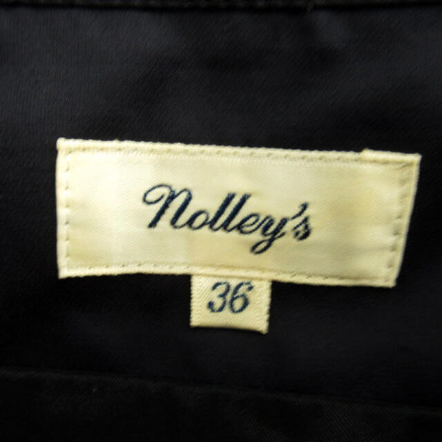 NOLLEY'S(ノーリーズ)のノーリーズ Nolley's プリーツスカート ひざ丈 36 紺 ネイビー レディースのスカート(ひざ丈スカート)の商品写真