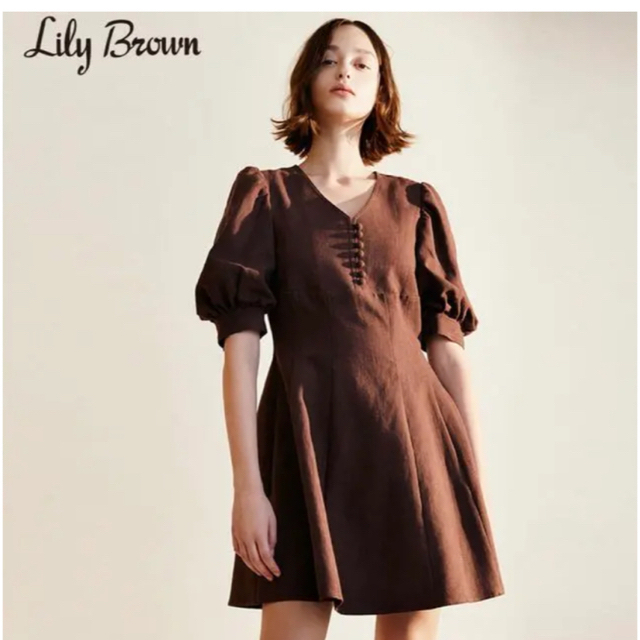 Lily Brown(リリーブラウン)のリリーブラウン ミニワンピース レディースのワンピース(ミニワンピース)の商品写真