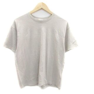 イエナ(IENA)のイエナ Tシャツ カットソー ラウンドネック 半袖 プリント グレー 黒(Tシャツ(半袖/袖なし))