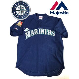 マジェスティック(Majestic)のMARINERS マリナーズ  ユニフォーム ベースボールシャツ ジャージ (ジャージ)