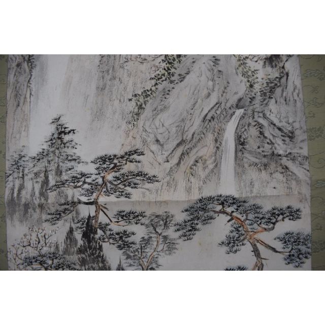 真作】矢野橋村/梅花亭子図/春景山水人物図/掛軸☆宝船☆Z-539 www