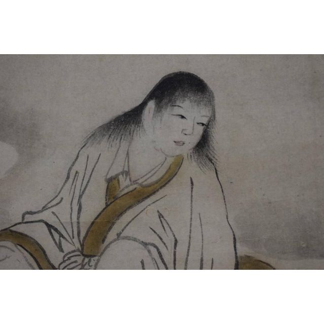 真作】狩野常信/菊慈童図/横物/掛軸☆宝船☆Z-545の通販 by 掛軸 真作】狩野常信/菊慈童図/横物/掛軸☆宝船☆Z-545の通販 by 掛軸