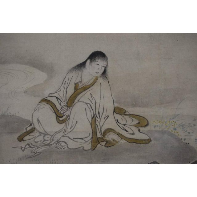 真作】狩野常信/菊慈童図/横物/掛軸☆宝船☆Z-545の通販 by 掛軸 真作】狩野常信/菊慈童図/横物/掛軸☆宝船☆Z-545の通販 by 掛軸