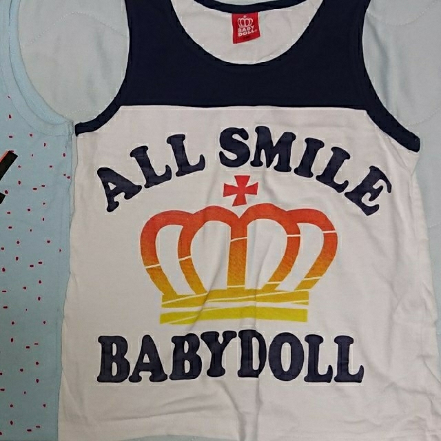 BABYDOLL(ベビードール)のBABY DOLLタックトップ キッズ/ベビー/マタニティのキッズ服男の子用(90cm~)(Tシャツ/カットソー)の商品写真