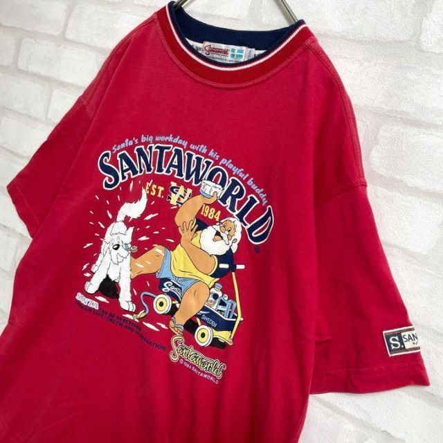 CAPTAIN SANTA(キャプテンサンタ)の【希少】SANTAWORLD 90s 半袖 Tシャツ ビックプリント メンズのトップス(Tシャツ/カットソー(半袖/袖なし))の商品写真