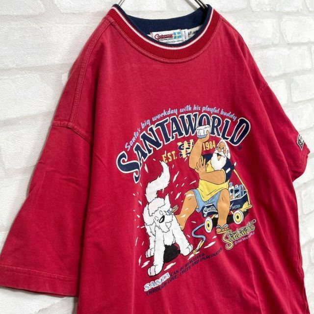 CAPTAIN SANTA(キャプテンサンタ)の【希少】SANTAWORLD 90s 半袖 Tシャツ ビックプリント メンズのトップス(Tシャツ/カットソー(半袖/袖なし))の商品写真