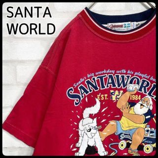 キャプテンサンタ(CAPTAIN SANTA)の【希少】SANTAWORLD 90s 半袖 Tシャツ ビックプリント(Tシャツ/カットソー(半袖/袖なし))