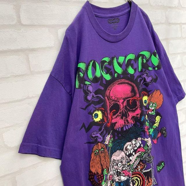 SWAGGER(スワッガー)の【USA製】ロッカーズ デカ プリント Tシャツ 半袖 XL モンスター 90s メンズのトップス(Tシャツ/カットソー(半袖/袖なし))の商品写真