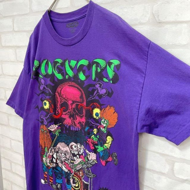 SWAGGER(スワッガー)の【USA製】ロッカーズ デカ プリント Tシャツ 半袖 XL モンスター 90s メンズのトップス(Tシャツ/カットソー(半袖/袖なし))の商品写真