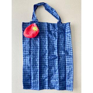 【新品・未使用】イチゴ 収納ポーチ付き エコバッグ マイバッグ 買物袋(エコバッグ)