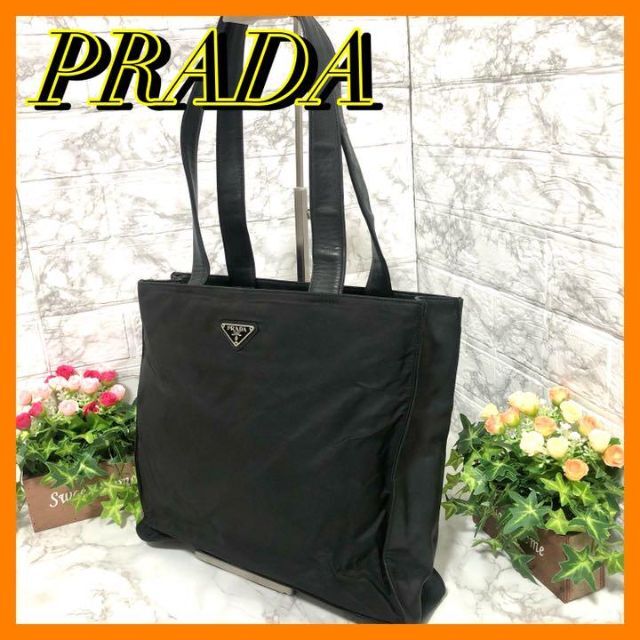 メンズお得品✨PRADA プラダ　レザー×ナイロン　トートバッグ　肩掛け　手提げバッグ