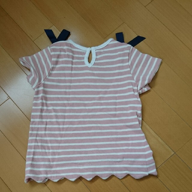 110 裾スカラップTシャツ キッズ/ベビー/マタニティのキッズ服女の子用(90cm~)(Tシャツ/カットソー)の商品写真