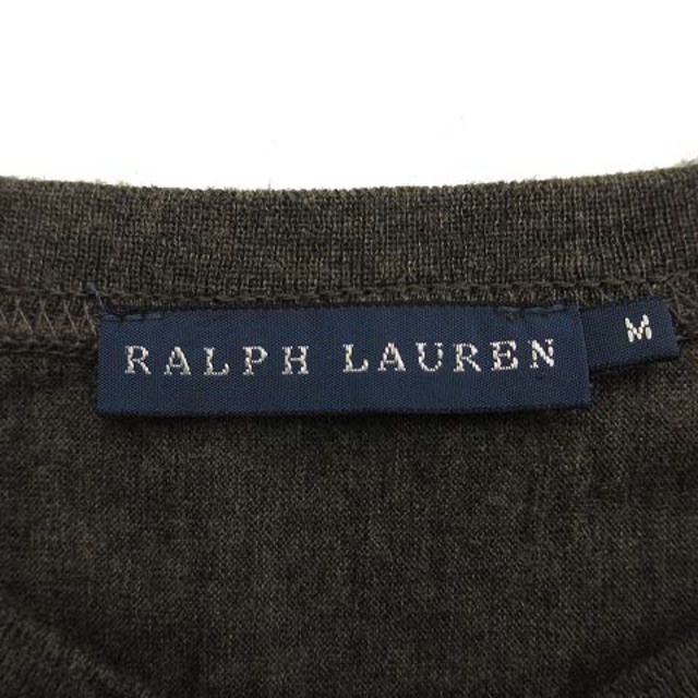 Ralph Lauren(ラルフローレン)のラルフローレン ニット ワンピース ひざ丈 ウール カシミヤ混 グレー M レディースのワンピース(ひざ丈ワンピース)の商品写真