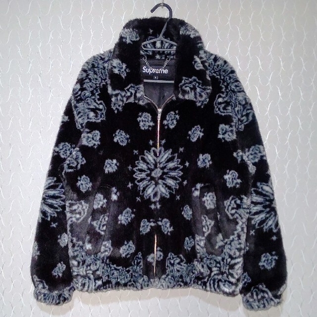 32,000円supreme bandana faux fur bomber jacket s