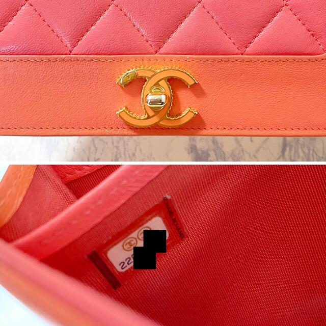 CHANEL(シャネル)のシャネル　マドモアゼル　長財布　ピンク　オレンジ レディースのファッション小物(財布)の商品写真