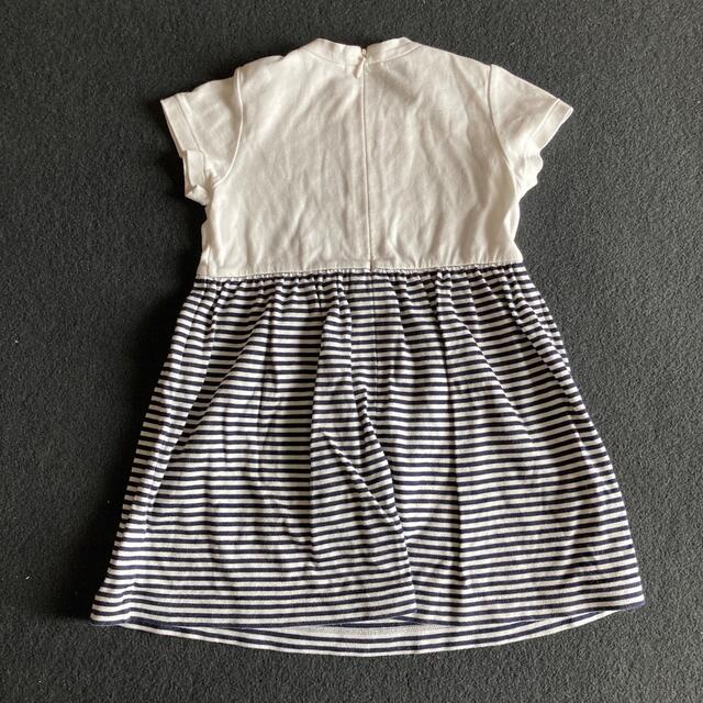 mikihouse(ミキハウス)のミキハウス　半袖ワンピース90 キッズ/ベビー/マタニティのキッズ服女の子用(90cm~)(ドレス/フォーマル)の商品写真