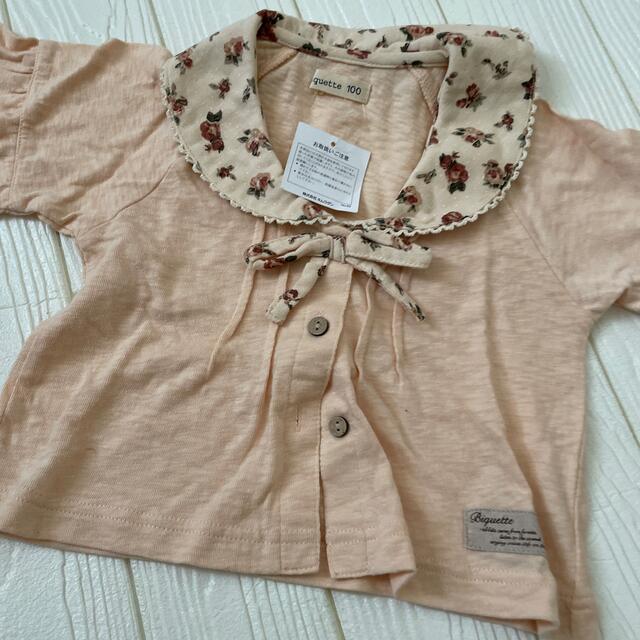 Biquette(ビケット)の新品　半袖　100 キムラタン　ビケット　 キッズ/ベビー/マタニティのキッズ服女の子用(90cm~)(Tシャツ/カットソー)の商品写真