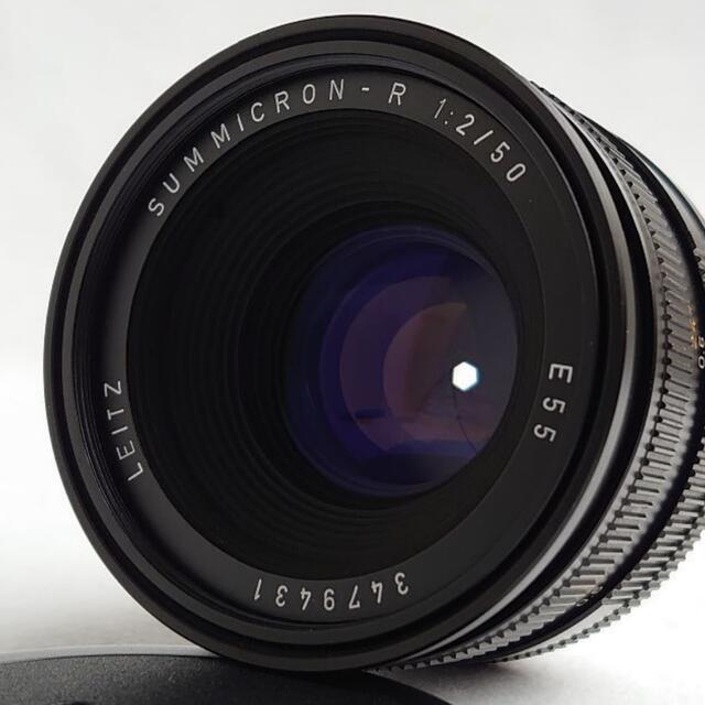 【通販激安】 F2 ライカズミクロン-R 50mm Rマウント R-CAM E55 レンズ(単焦点)