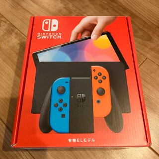 ニンテンドースイッチ(Nintendo Switch)のNintendo Switch 有機el ネオン ほぼ未使用(家庭用ゲーム機本体)