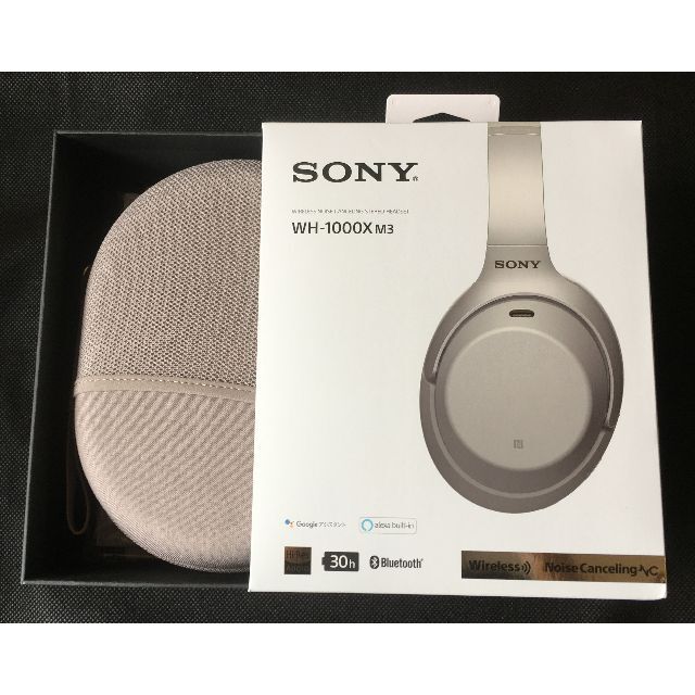 SONY - WH-1000XM３ ワイヤレスヘッドホン　プラチナシルバー