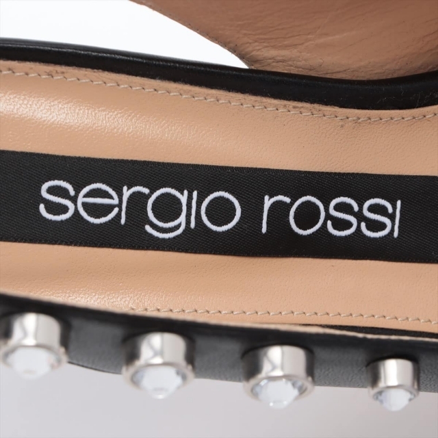 Sergio Rossi(セルジオロッシ)のセルジオロッシ  レザー 36 1/2 ブラック レディース パンプス レディースの靴/シューズ(ハイヒール/パンプス)の商品写真