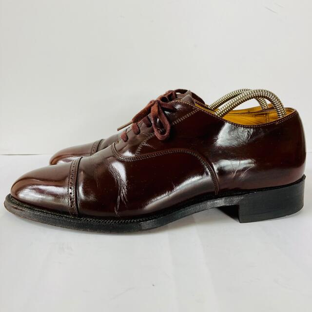 BURBERRY(バーバリー)のBURBERRY バーバリー 濃茶 ストレートチップ 24.5cm 除菌・消臭済 メンズの靴/シューズ(ドレス/ビジネス)の商品写真